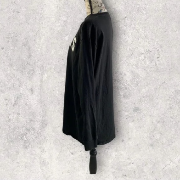 NFL apparel New England Patriots Black Long Sleeve T-Shirt Men’s 2X - Picture 8 of 10